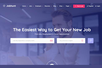 develop modern recruitment website, job board, staffing or agency website