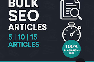 original SEO articles  human written and plagiarism free