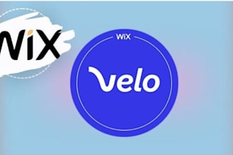 develop wix website using wix velo, wix code and databases