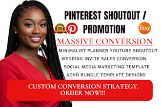 shout out your digital or physical product across tiktok, youtube and pinterest
