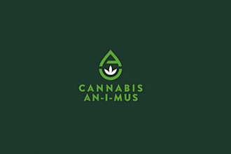 make weed, cbd cannabis logo desaign illustration