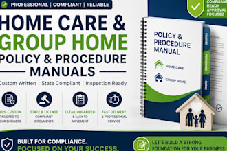 write state approved home care and home health policies for licensure