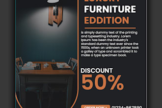 design eye catching furniture social media posts