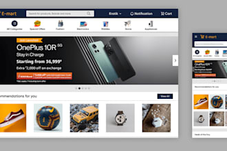 develop ecommerce website, marketplace website, multi vendor website, ai website