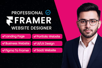 build professional framer website design or framer landing page