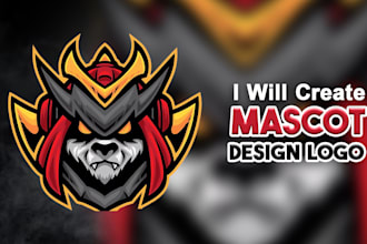 design a custom mascot logo in cartoon style, human mascot and gaming mascot