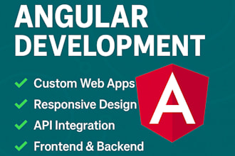 do angular development, firebase, API integration