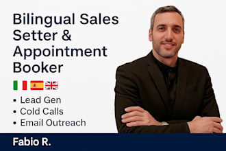 book qualified appointments sales setter in english, italian and spanish