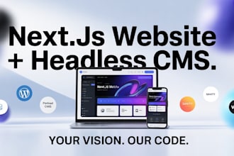 develop nextjs website with headless cms like payload, wordpress, wix, sanity
