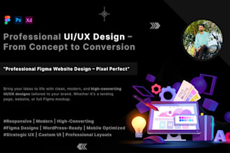 design a professional and modern website UI design in figma