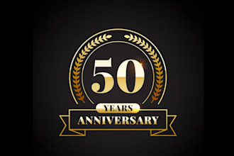 draw excellent event and anniversary logo design