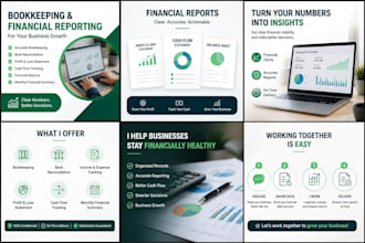 do bookkeeping, bank reconciliation and financial reporting