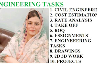 cost estimation and civil engineering work
