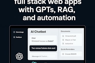 build ai powered full stack web apps with gpts rag and automation