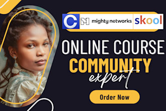 setup skool community might networks online course  circle so course
