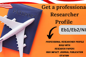 create eb1 niw researcher profile, write and publish peer review article
