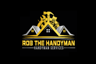 draw roofing, home renovation, remodeling and handyman logo