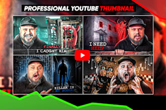 design creepy horror thumbnails for your scary youtube stories