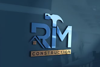 do modern construction, property, real estate and realtor logo design
