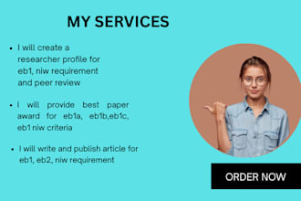 create eb1 niw researcher profile for usa immigration