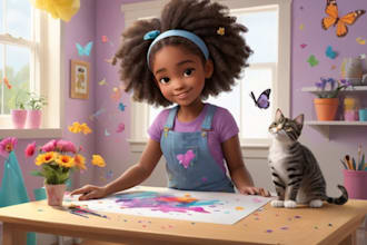 do african american children story book illustration and book cover