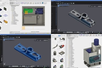 2d drawing 3d model in solid work for 3d printing cad fusion 360 inventor creo