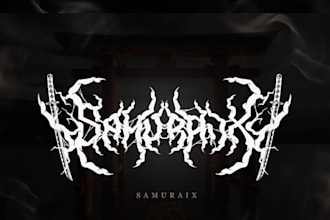 make death metal, black metal, slam, and brutal logo