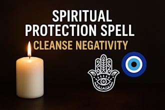 cast a powerful protection spell to shield you from negative energy