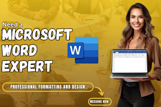 design, edit, and format microsoft word documents, templates professionally
