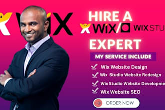 do wix website design, redesign wix website with wix studio