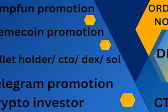 pumpfun solana memecoin crypto investor wallet holder crypto telegram promotion