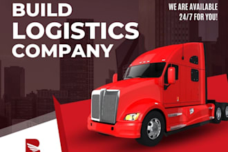 design logistics website, trucking, dispatch, freight broker, cargo website