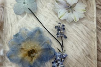 create stunning custom resin coasters with real dried flowers