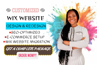 do wix website design, develop or redesign wix website, wix online store