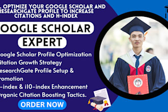 optimize google scholar and researchgate profile to increase citation and hindex