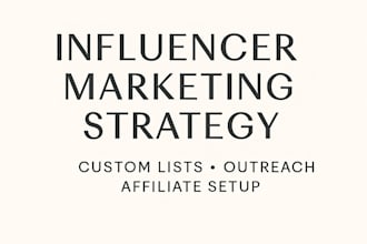build your influencer strategy and affiliate program