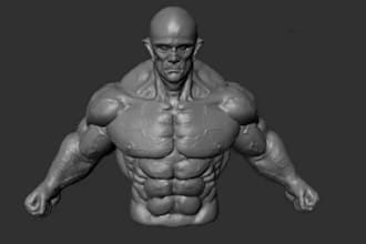 sculpt 3d character modeling for 3d printing, action figure and toys in blender