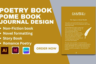 format, edit poetry book, poem book, non fiction novel paperback formatting kdp