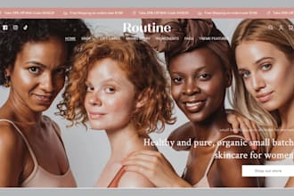 design premium skin care shopify store skin care website beauty website skincare