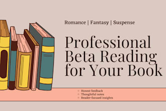 romance fantasy and suspense honest and constructive notes