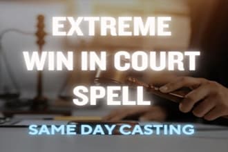cast win court case spell win lawsuit legal battle justice avoid prison spell
