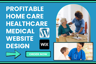 design responsive home care website healthcare medical dental clinic website