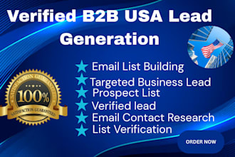 build verified targeted b2b USA business industry email lists lead generation