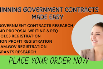 write a winning rfp, rfq, rfi, or government contract proposal to secure grants