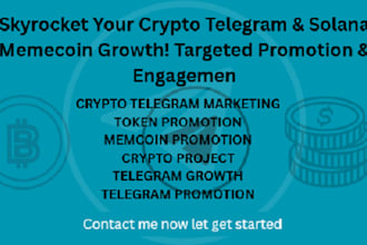 crypto telegram promotion solana memecoin crypto token