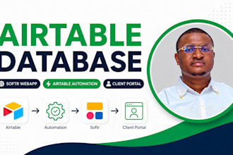be your airtable, airtable automation, database interface,  softr webapp, expert