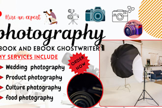 write photography ebook on culture, sport, lead magnet, photography article
