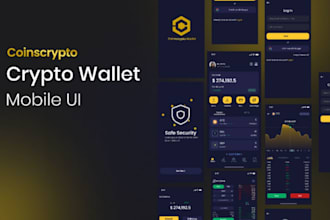 develop crypto wallet app, ROI investment app, staking app, and trading platform