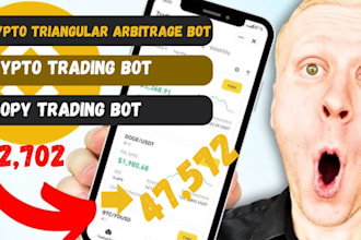 create crypto triangular arbitrage bot, high frequency bot, copy trading hft bot