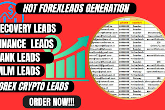 deliver you live binance leads, depositor leads, forex crypto leads, bank leads